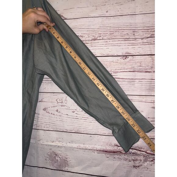 Jos.A.Bank Gray Mens Button Up Sz M - Picture 8 of 9